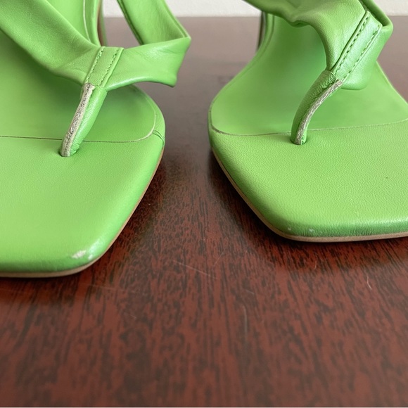 NWT Tony Bianco Bella Mulegreen Lime Nappa Sandals Heels - Picture 6 of 13